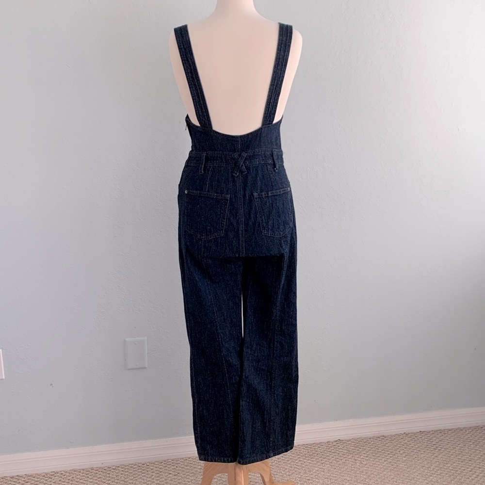Anthropologie Dark Indigo Denim Overalls - Picture 9 of 16